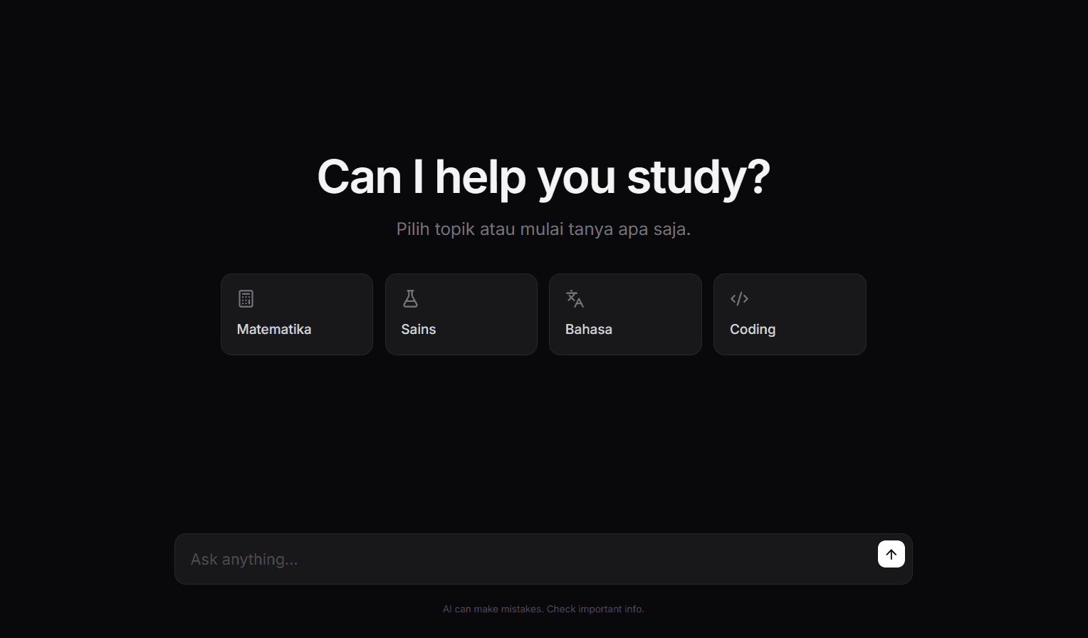 StudyBuddy - Interactive AI Education Chatbot