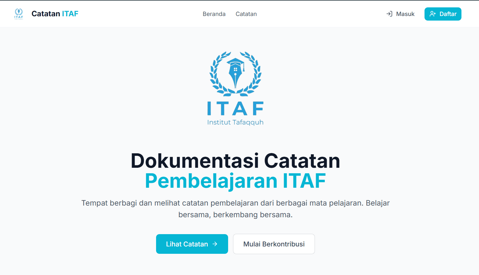 ITAF Notes - Student Learning Repository