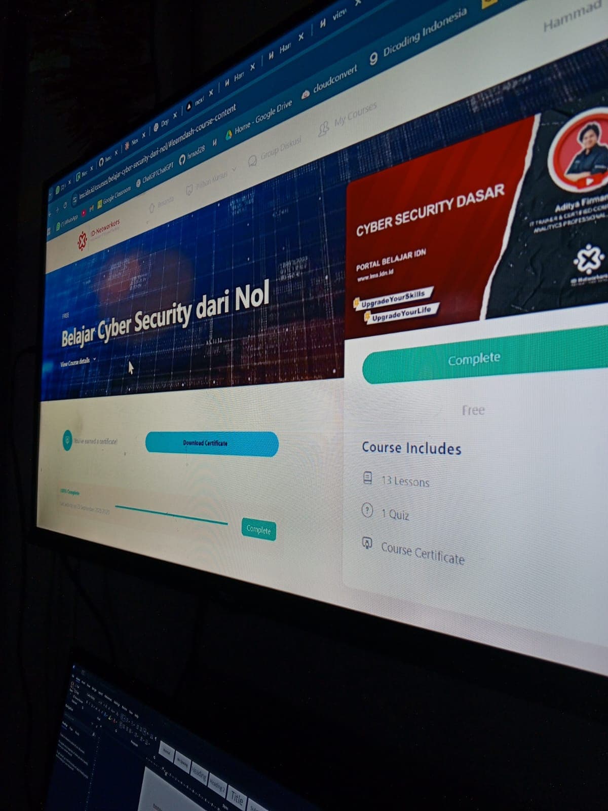 Intro to Cyber Security Course - ID-Networkers
