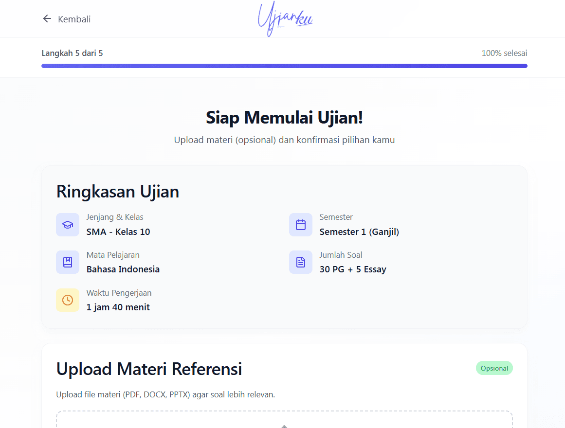 UjianKu - AI-Based Digital Exam Platform gallery