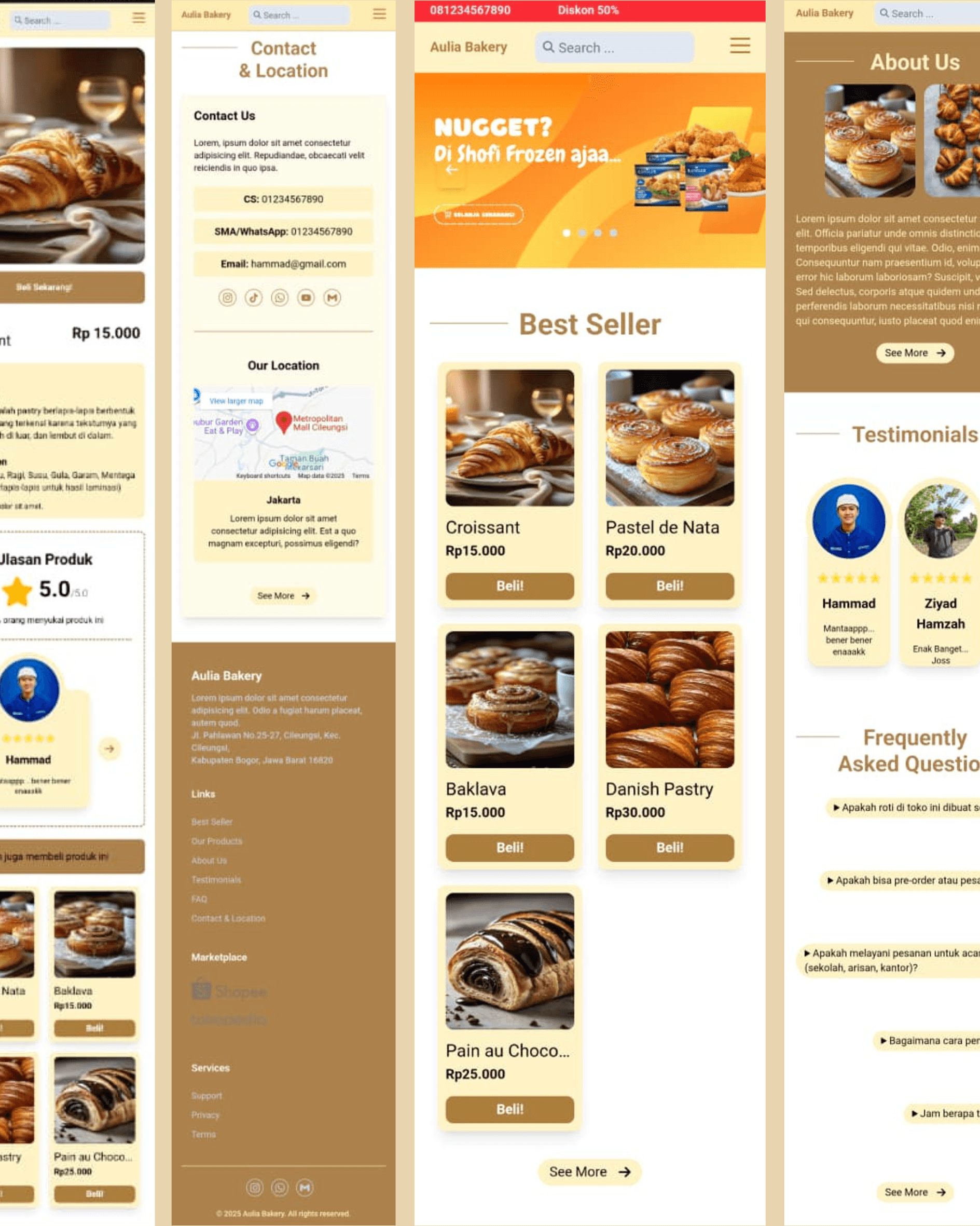 Aulia Bakery Marketplace - Fullstack Laravel Project gallery